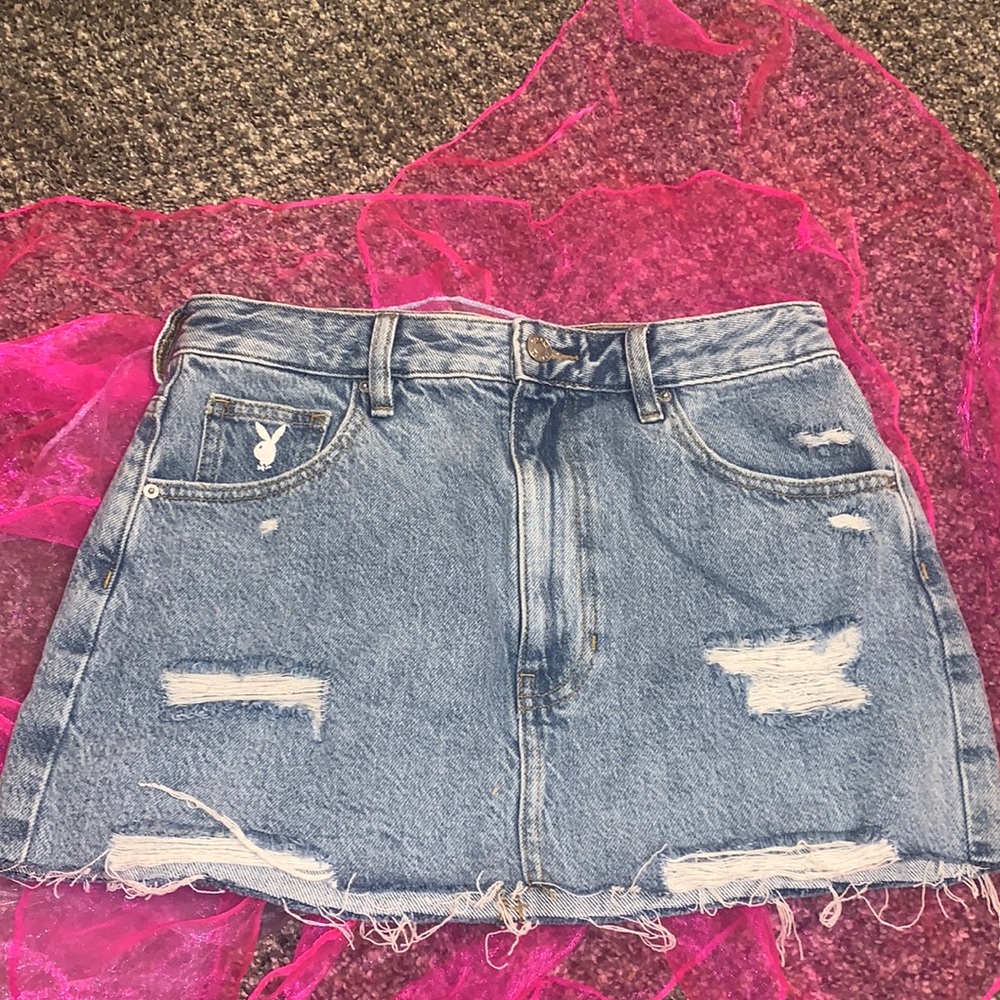 PacSun playboy bunny jean skirt